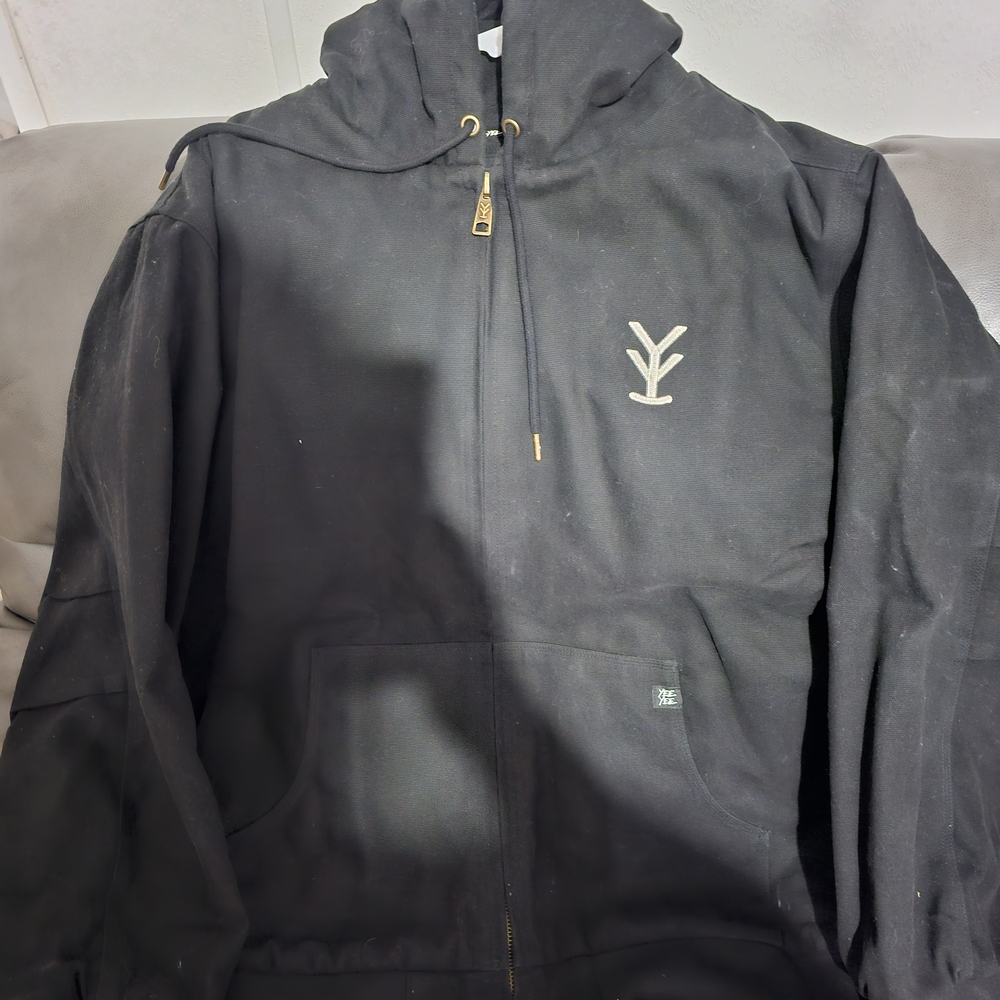 Black Hoodie with Embroidered Logo